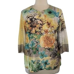 G Collection Embellished‎ Floral Top